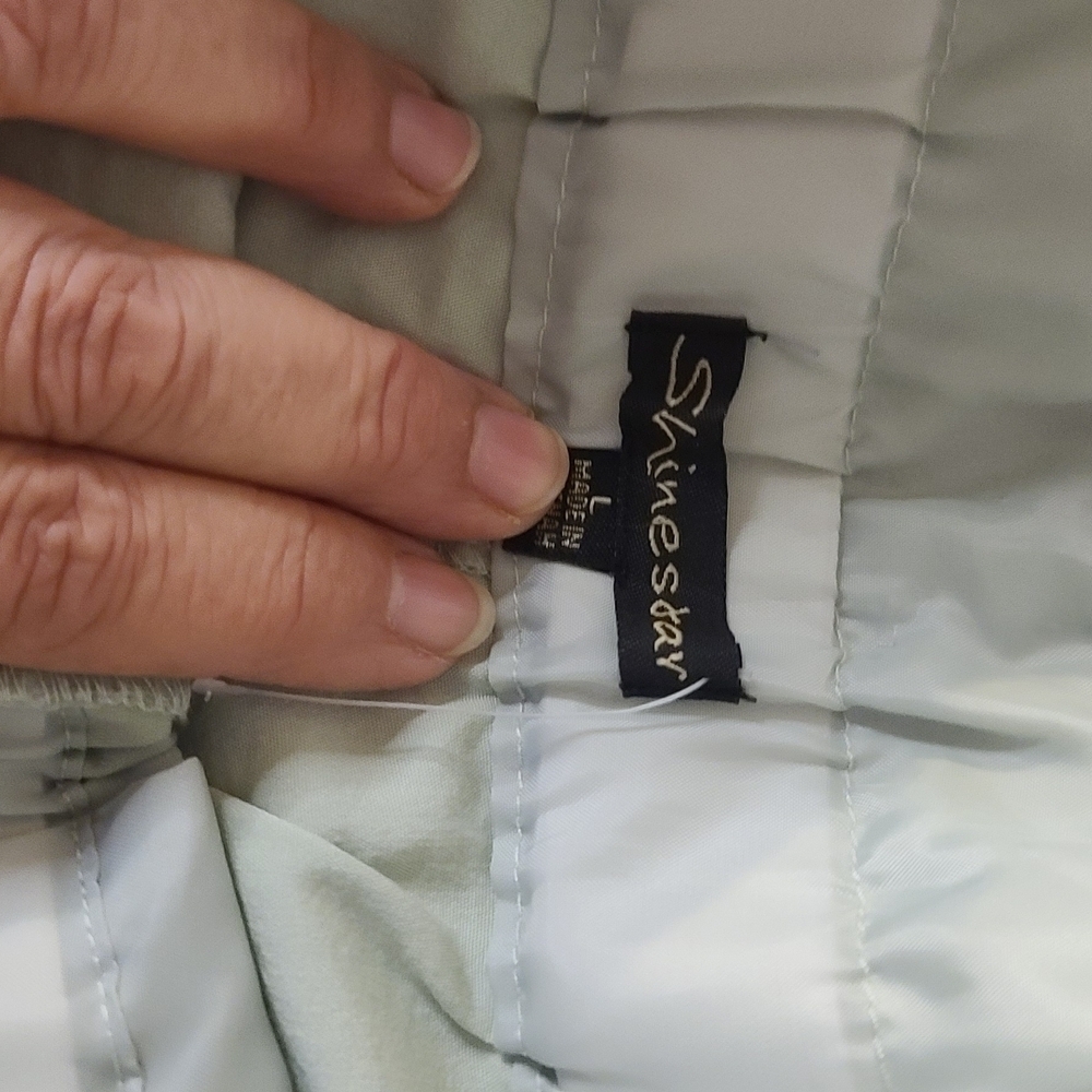 Shinestar Mint Green Quilted Jacket - Picture 4 of 5